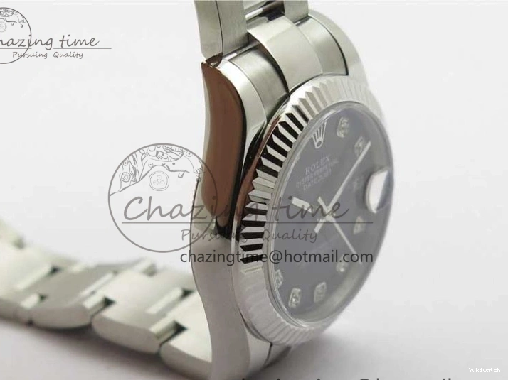 278271 Datejust Maker Edition Best SS Oyster BP 31mm Bracelet Black on Crystal Dial 1223